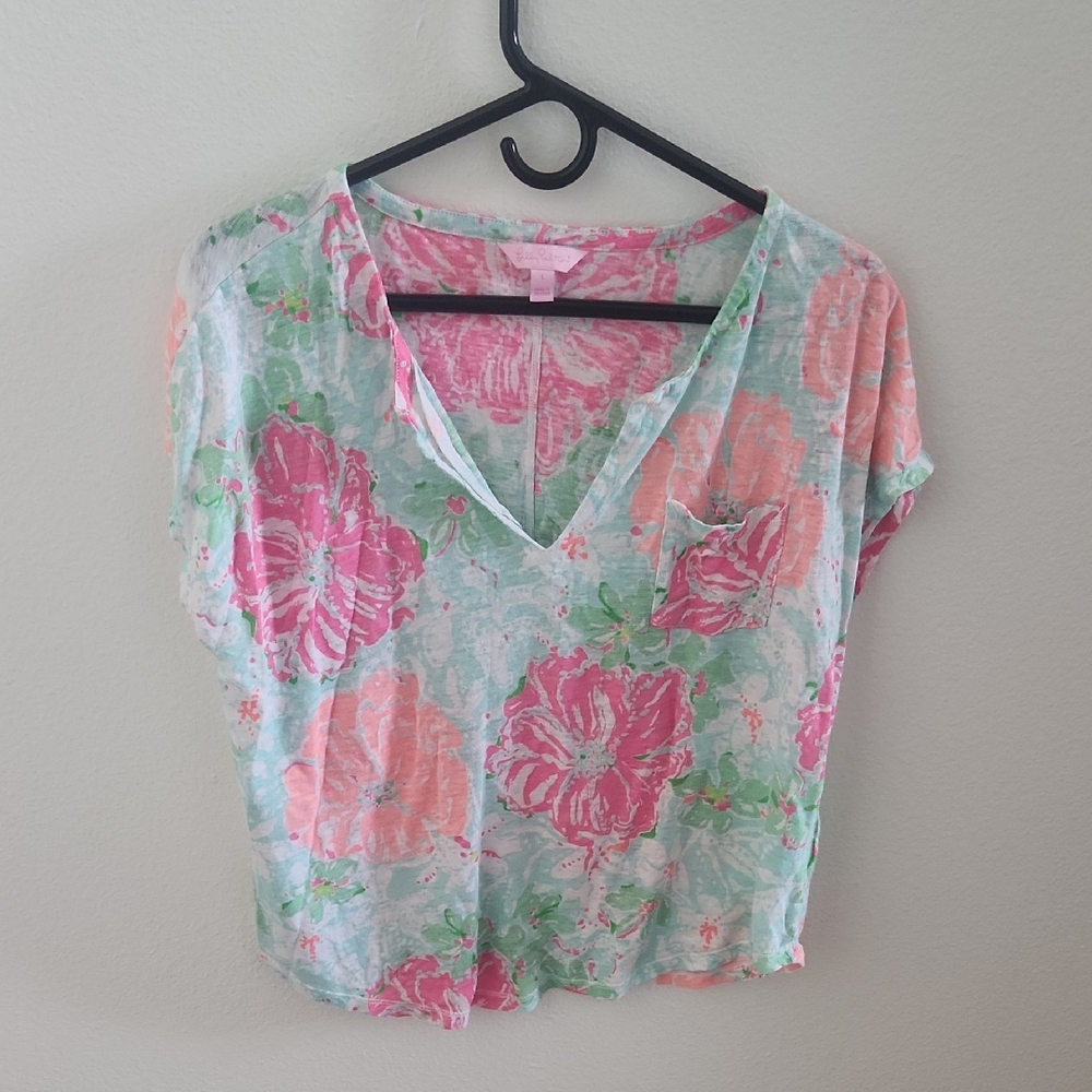 Lilly Pulitzer Duval Linen Top